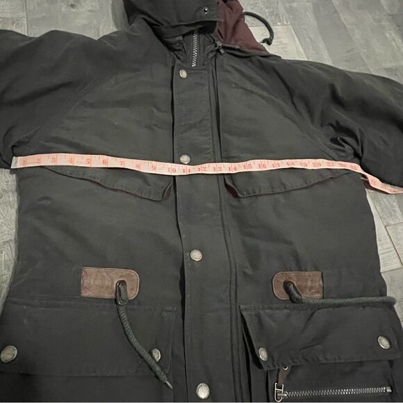 Vintage 90s Goose Down London fog Convertible Liner Shell Oversized parka coat S - Picture 12 of 16